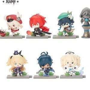 7Pcs/Set Genshin Impact Battlefield Mondstadt Heros Action Figure